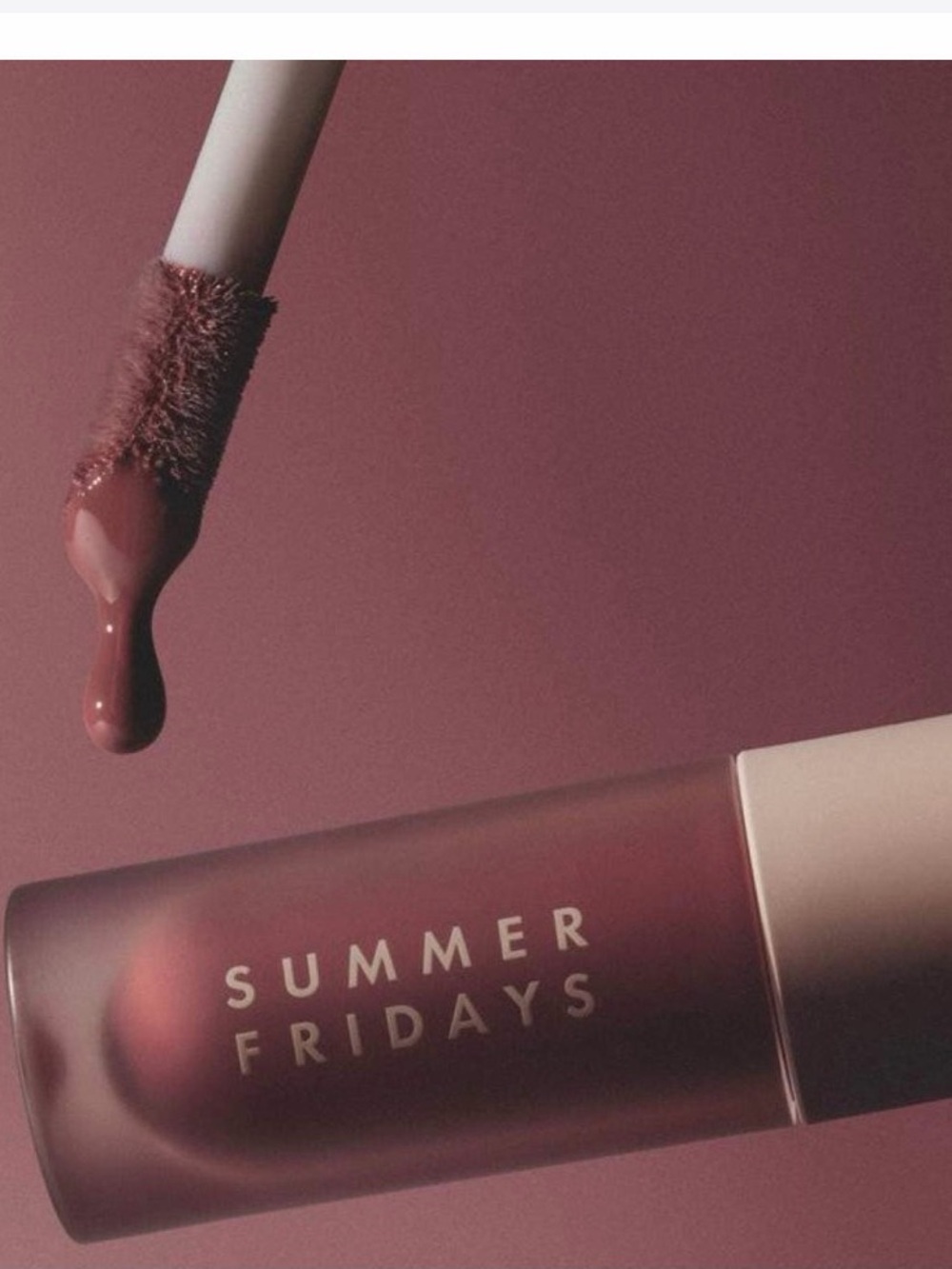 Summer Fridays Dream Lip Oil — Soft Mauve Pink new in box